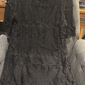 Elegant Black Lace Dress